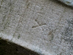 A stone mason's mark from Pembridge Church
